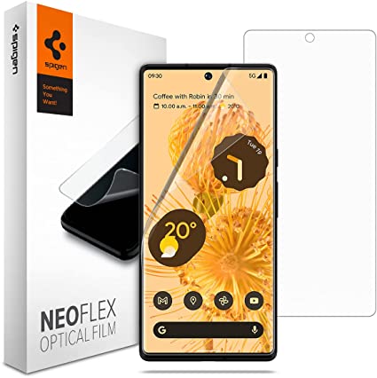 Spigen NeoFlex フィルム Google Pixel 6 Pro 用 全面保護 TPU素材 Pixel6 Pro 対応 指紋認証可能 貼り直しが可能 フルカバー 2枚入