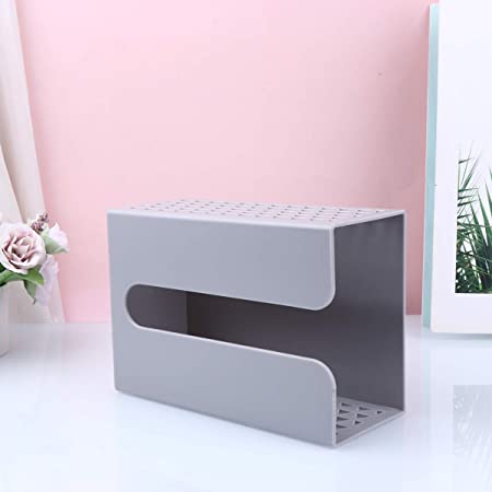 TOYMYTOY ティッシュケース 壁掛け おしゃれ 北欧 ティッシュカバー ティッシュボックス 収納 粘着式 穴あけ不要 ケース 壁 トイレ キッチン 洗面所 ティッシュホルダー キッチン収納 壁付け 壁に付けられる [2]