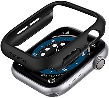 Spigen Apple Watch ケース 44mm Series SE/Series 6 / Series 5 / series 4 対応 落下 衝撃 吸収 簡易着脱 超薄型 シンプル スリム 軽量 保護カバー アップルウォッチケース 44