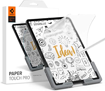 Spigen PaperTouch Pro フィルム iPad Air 4、iPad Pro 11 2021、2020、2018 用 紙のような描き心地 貼り付けキット付き iPad Air4 10.9インチ 対応 iPad Pro 11 インチ 20