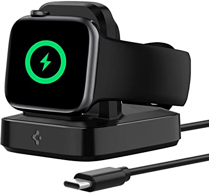 Spigen Apple watch 充電器 スタンド Apple Watch7 / 6 / 5 / 4 / 3 / 2 / 1 / SE (45/44/42/40/38mm) MFi認証/USB-C 2m / アップルウォッチ