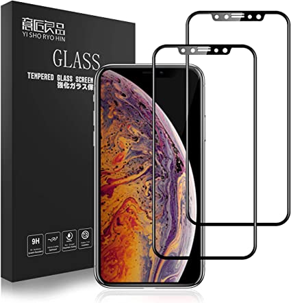 国産ガラス使用 2枚入り iPhoneXR/iphoen11 ガラスフィルム 全面 6.1インチ 業界最強硬度 3Dラウンドエッジ 炭素繊維 ソフトフレーム 極薄 全面保護 次世代 3D 曲面 気泡なし 硬度 9H ラウンドエッジ 曲面デザイン フル