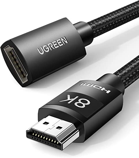 UGREEN 8K HDMI延長ケーブル HDMI2.1 延長コード 8K対応 48Gbps 8K 60Hz HDMI2.1 延長ケーブル 4K@120Hz 3D HDR eARCをサポート MacBook Pro2021/TV Stick/Xbox/