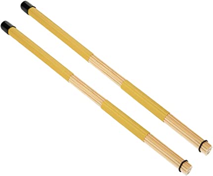 ドラム棒 1ペア 細い竹 滑らか 軽量 ロッドドラムスティック ドラム