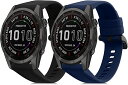 kwmobile 2x 対応: Garmin Fenix 7S / 6S / 6S Pro / 5S / 5S Plus バンド - 交換ベルト シリコンバンド...