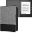 kwmobile 対応: Kobo Aura H2O Edition 1 ケース - キャンバス 電子書籍カバー - オートスリープ reader 保護ケース