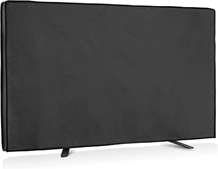 kwmobile テレビ カバー 屋外用 対応: 49-50 TV - TV カバー 液晶テレビカバー - 黒色