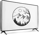 kwmobile 対応: 65 TV TV 防塵カバー - テレビ ディスプレイ 保護カバー - 画面 ホコリよけ 日よけ 液晶カバー