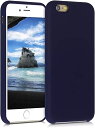 kwmobile 対応: Apple iPhone 6 / 6S ケース - TPU リキッド シリコン スマホケース カバー - 耐衝撃 傷防止 サラサラ Case