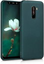 kwmobile 保護ケース 対応: Xiaomi Pocophone F1 - スマートフォン カバー TPU保護 メタリック メタリック翡翠色