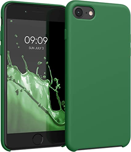 kwmobile 対応: Apple iPhone SE (2022) / SE (2020) / 8 / 7 ケース - TPU リキッド シリコン スマホケース カバー - 耐衝撃 傷防止 サラサラ Case