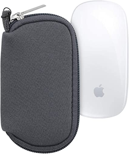 対応: kwmobile Apple Magic Mouse 1 / 2 マウスカバー - ネオプレン PC マウス 傷 埃よけ グレー