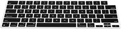 kwmobile 対応: Apple MacBook Pro 16 (2021) キーボードカバー - ノートパソコン ノートPC QWERTY配列 防塵 黒色