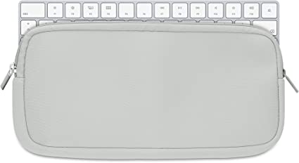 kwmobile 対応: Apple Magic Keyboard キーボードカバー - ネオプレン製 ほこり 衝撃よけ 持ち運びに ライトグレー