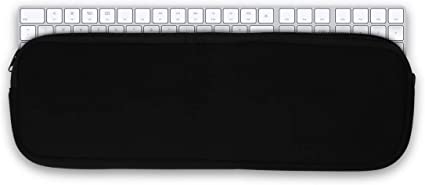 kwmobile 対応: Apple Magic Keyboard テンキー付き キーボードカバー - ネオプレン製 ほこり 衝撃よけ 持ち運びに 黒色