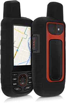 kwmobile 対応: Garmin GPSMAP 66i ケース - GPS ナビ シリコン 保護ケース 黒色