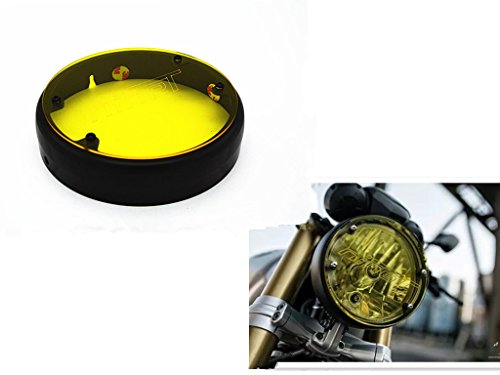 楽天Trend Item ShopMOTO4U オートバイ鉄製ヘッドライトグリルカバーヘッドランプガード LED保護用 NINET R9T用 イエローシールド