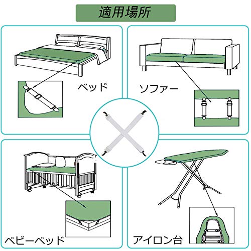 Kimlonton ベッドシーツクリップ ソフ...の紹介画像3