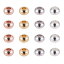 PH PandaHall 約80個/セット 4色 大穴ビーズ 6x3mm メタルビーズ ロンデル スペーサービーズ 糸通しビーズ 丸玉 ラウンドビーズ 基礎パーツ 金具セット ジュエリー DIY用 手芸用品 手作り素材