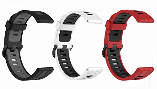 SHEAWA Amazfit GTS 2 mini/GTS 4 mini用バンド ベルト 3色セット 交換バンド 交換ベルト 通気性に優れ シリコン スポーツ ストラップ アクセサリー (Type-A)