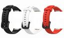 SHEAWA Huawei Band 6用バンド 3色セット 交換バンド ベルト シリコン HONOR Band 6 スポーツバンド アクセサリー (ブラック+ホワイト+レッド)