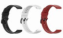 SHEAWA Huawei watch fit mini用バンド ベルト 3色セット 交換バンド 交換ベルト シリコン スポーツバンド アクセサリー (ブラック+ホワイト+レッド)
