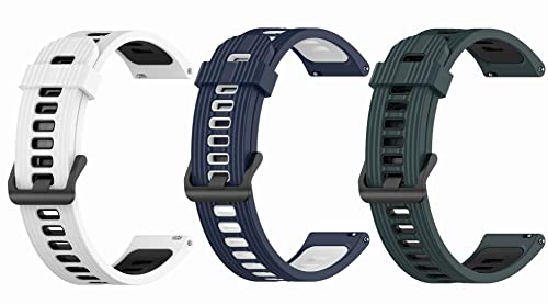 SHEAWA Xiaomi Mi Watch用バンド ベルト 3色セット 交換バンド 交換ベルト 通気性に優れ シリコン スポーツ ストラップ アクセサリー (Type-C)