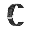 SHEAWA Xiaomi Mi Watch用バンド ベルト 交換バンド 合成革+シリコン 交換ベルト PUレザー ストラップ アクセサリー (ブラック)