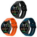 3パック For Xiaomi Mi Watch 交換用バンド (HVUYAL) シリコンベルト 柔らかい 防水 耐衝撃 防汗 脱着簡単 Mi Watch 交換用ストラップ スポーツバンド ブラック+オレンジ+ディープブルー