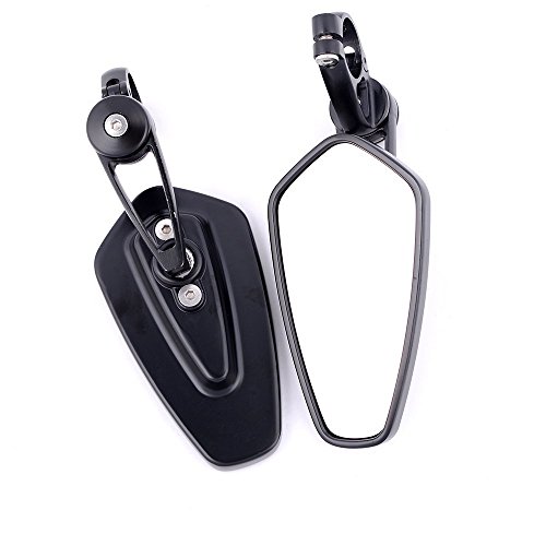 Szmsmy 汎用7/8 オーバルCNCビレットアルミハンドルバーエンドミルライトライトブルーアンチグレアリア..