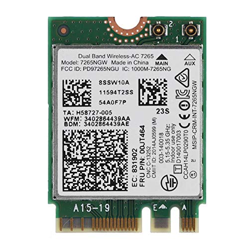 ミニ PCI-E WiFiカード デュアルバンドワイヤレスAC 7265デュアルバンド ワイヤレス 867 Mネットワークカード