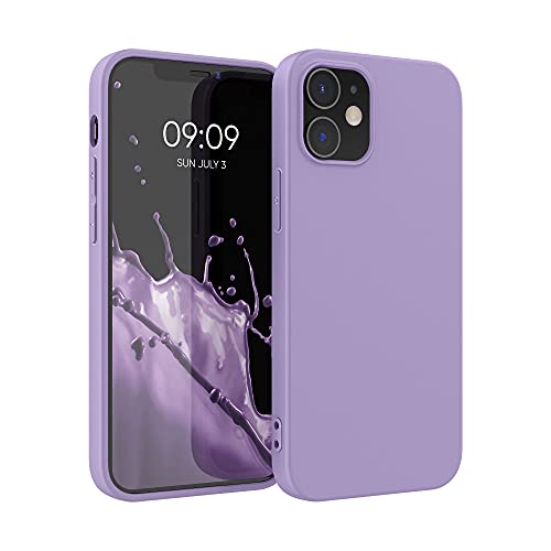 kwmobile スマホケース 対応: Apple iPhone 12 / iPhone 12 Pro ケース - 耐衝撃 滑り止め ソフト TPU シリコン - バイオレット