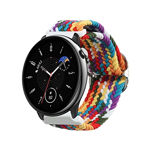 kwmobile 対応: Huami Amazfit GTR Mini 交換バンド - 交換ベルト ナイロン 耐久性 マルチカラー