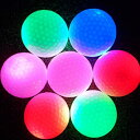 ゴルフボール 6色 LED内蔵 発光 点滅 ナイターゴルフ 練習に最適 ライトゴルフボール
