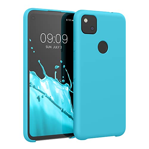 kwmobile スマホケース 対応: Google Pixel 4a ケース - TPU リキッド シリコン カバー - 耐衝撃 傷防止 サラサラ Case