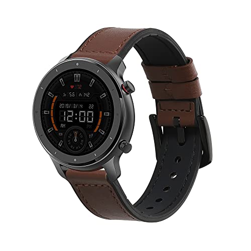kwmobile 交換ベルト 対応: Huami Amazfit GTR Mini バンド - シリコンバンド レザー ソフト 耐久性 茶色 kwmobile 交換ベルト 対応: Huami Amazfit GTR Mini バンド - シリコンバンド レザー ソフト 耐久性 茶色