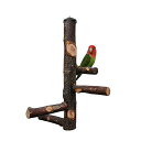 POTATO オウム パーチ 5本セット 鳥用止まり木 爪とぎパーチ 爪を磨く 自然木 インコ ケージアクセサリー 木製ステージ スタンド くちばし 小鳥用 噛...