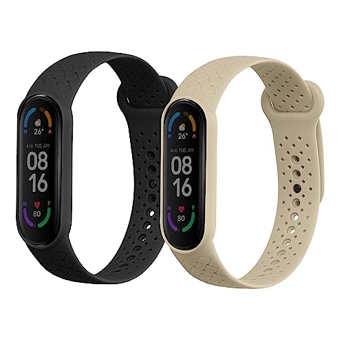 kwmobile 2x 򴹥٥ б: Xiaomi Mi Band 6 / Mi Band 5 Х - ꥳХ ե T...