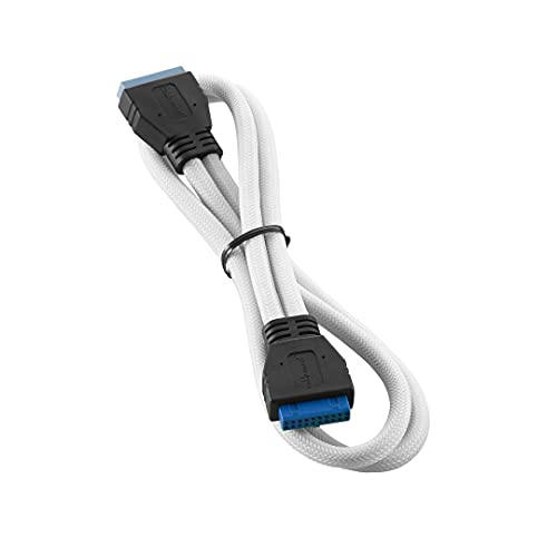 CableMod ModMesh Sleeved Internal USB 3.0 (White, 50cm)