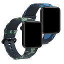 kwmobile 2x 対応: Xiaomi Mi Watch Lite/Redmi Watch バンド - 交換ベルト シリコンバンド ソフト TPU 耐久性...