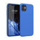 kwmobile スマホケース 対応: Apple iPhone 11 ケース - 耐衝撃 滑り止め ソフト TPU シリコン - ネオンブルー