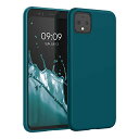 kwmobile スマホケース 対応: Google Pixel 4 ケース - 耐衝撃 滑り止め ソフト TPU シリコン - 翡翠色マット