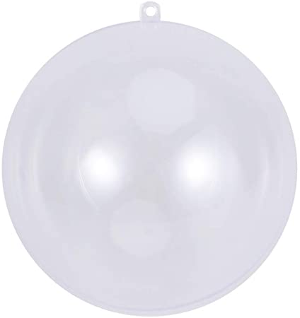 TOYMYTOY プラスチックボール ボール 透明 プラスチック 中空 10cm オーナメント ボール クリスマスボール クリスマス飾り 装飾品 用 オーナメント 飾り用 DIY