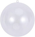 TOYMYTOY プラスチックボール ボール 透明 プラスチック 中空 10cm オーナメント ボール クリスマスボール クリスマス飾り 装飾品 用 オーナメント 飾り用 DIY