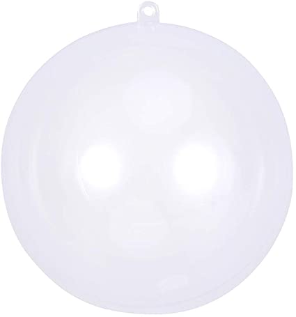 TOYMYTOY プラスチックボール 透明 中空 ボール 15cm オーナメント ボール クリスマスボール クリスマス飾り 装飾品 用 オーナメント 飾り用 DIY