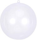TOYMYTOY プラスチックボール 透明 中空 ボール 15cm オーナメント ボール クリスマスボール クリスマス飾り 装飾品 用 オーナメント 飾り用 DIY