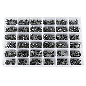電解コンデンサ 耐湿性 広い静電容量 安全 DIY 小型サイズ 990PCS 36個の値 電解コンデ