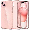 Spigen iPhone15Plus ケース クリア バンパー 耐衝撃 米軍MIL規格 リキッド クリスタル ACS06649 (ローズ クォーツ)