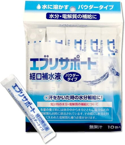 経口補水液 パウダー 粉末 エブリサポート 無果汁 日本薬剤 6グラム (x 10) 経口補水液 パウダー 粉末 エブリサポート 無果汁 日本薬剤 6グラム (x 10)