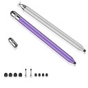 2本セット タッチペン MEKO スタイラスペン スマートフォン タブレット スタイラスペン iPad iPhone Android タッチパネル触れず対策 (...